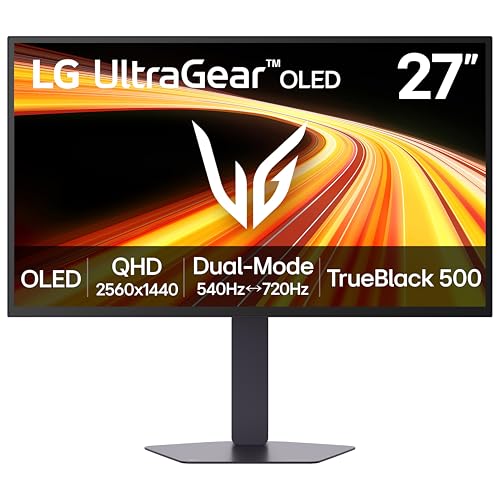LG 27GX790B-B OLED Ultragear QHD (3440x1440), Dual Mode (QHD 540Hz/HD 720Hz), 0.02ms, TrueBlack 500, 1.07B Colors, NVIDIA G-Sync Compatible, AMD FreeSync Premium Pro, HDMIx2, DP, USB-C