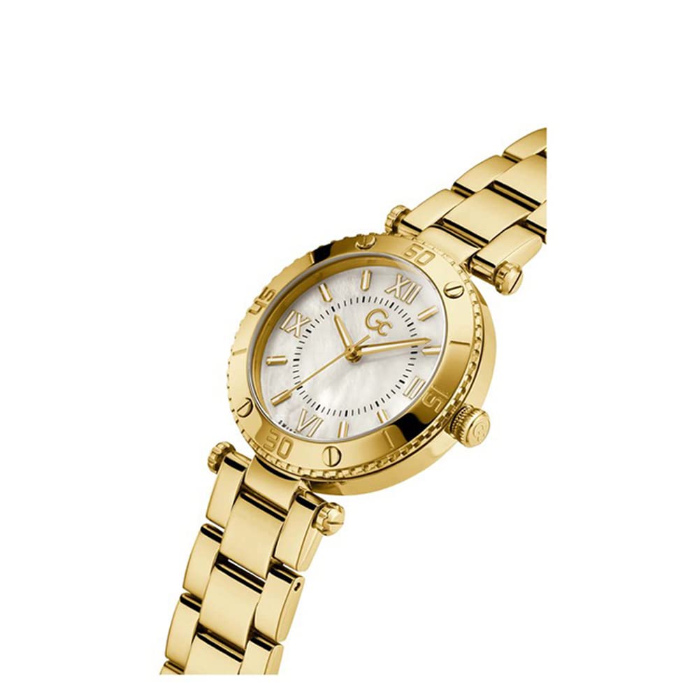 Gc Womens 34 mm Muse White Dial Stainless Steel Analog Watch - Z05003L1MF