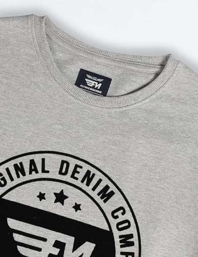 Brand Print Heathered Sweatshirt