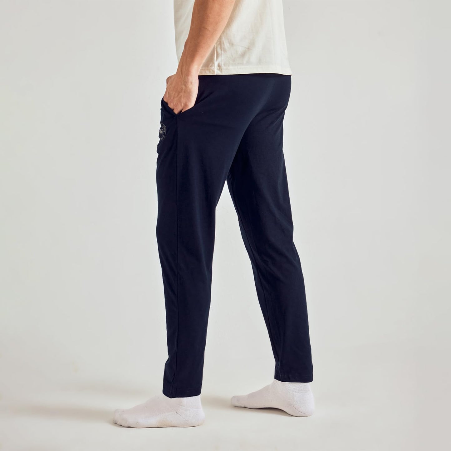 Pepe Jeans Innerwear Men's Solid Cotton Lounge Bottom Navy