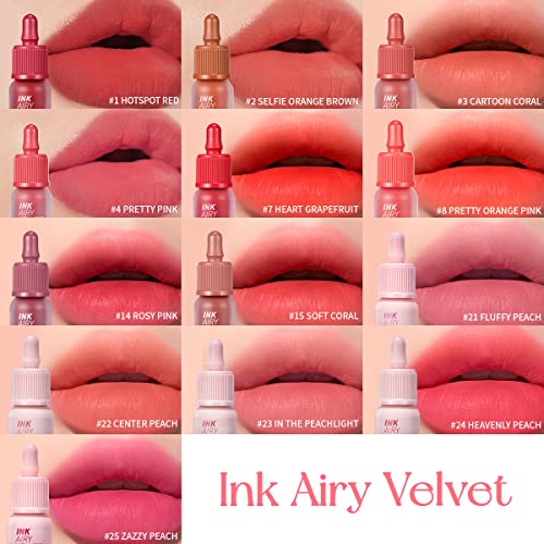 Peripera Ink Airy Velvet Lipstick (024 HEAVENLY PEACH)