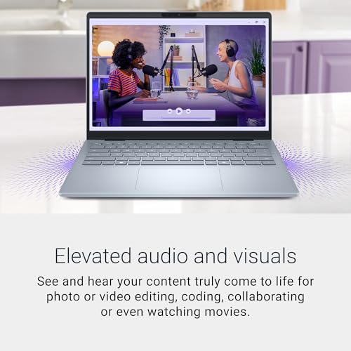 Dell DB14250 14" (35.56 cm) AI Laptop Intel Core Ultra 5 226V Processor, 16GB RAM, 512GB SSD, ARC Graphics, 2.5K Display, IPS ComfortView Plus, 300nits. Backlit KB, FPR, Win 11, Thin & Light, Ice Blue