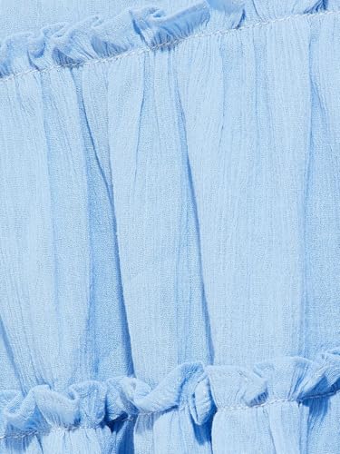 Max Alaya F x URB_N Women Solid Tiered Skirt (Blue_M)