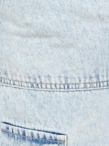 Max Women Washed Cargo Jeans (Blue_42)