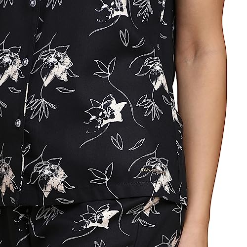 Van Heusen Women Allover Print Lounge Shirt and Pyjama Set Short Sleeves and Soft Handle