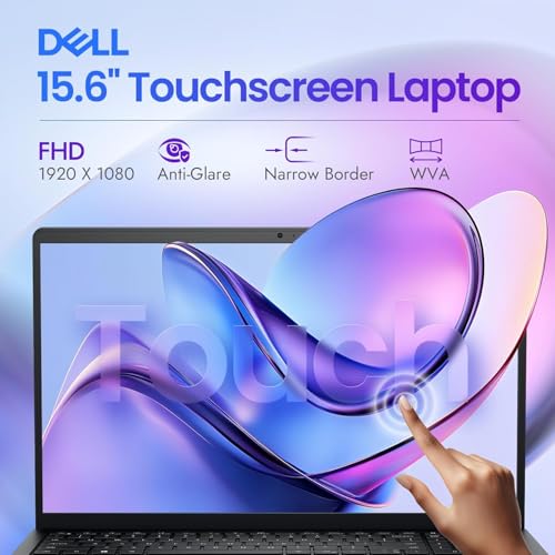 Dell 15.6" Touchscreen Business Laptop Computer, 13th Gen Intel Core i5 (Beat i7-1250U), 8GB DDR5 RAM, 256GB SSD, WI-FI 6, Long Battery Life, Windows 11