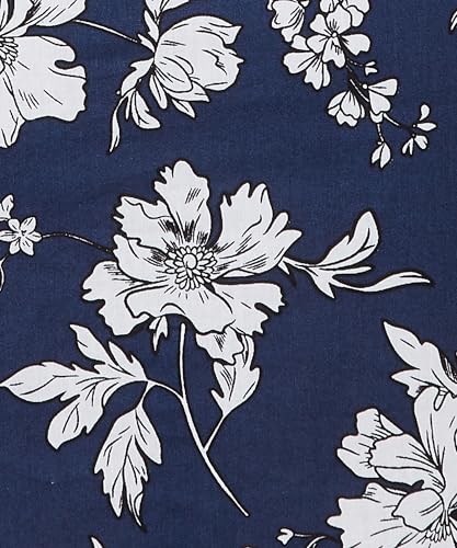 Max Women's Cotton Modern Below The Knee Dress (DUMO4D_Navy