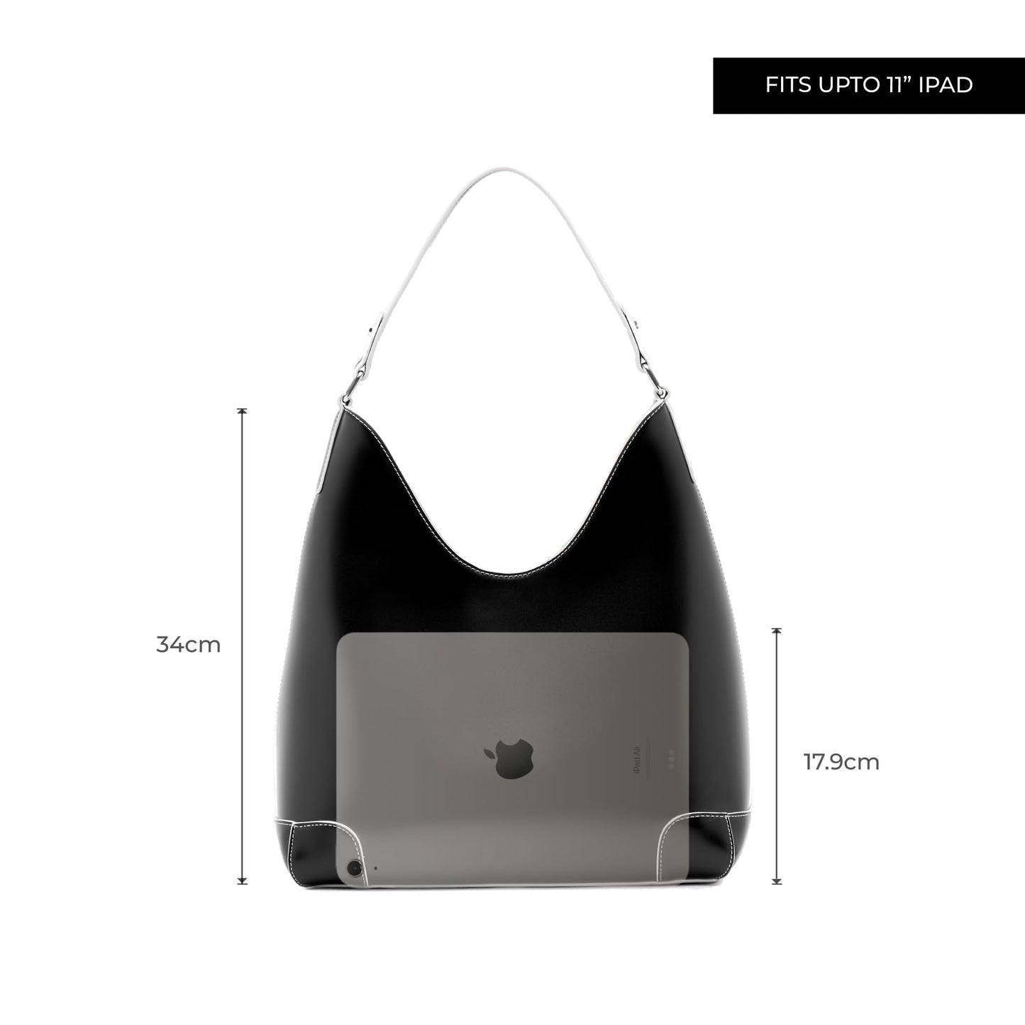 Miraggio Gloria Hobo Bag (Black)