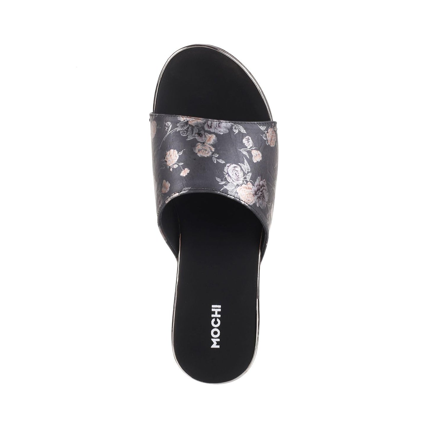 Mochi Women Black Wegde Heel Fashion Sandal UK/5 EU/38 (34-93)
