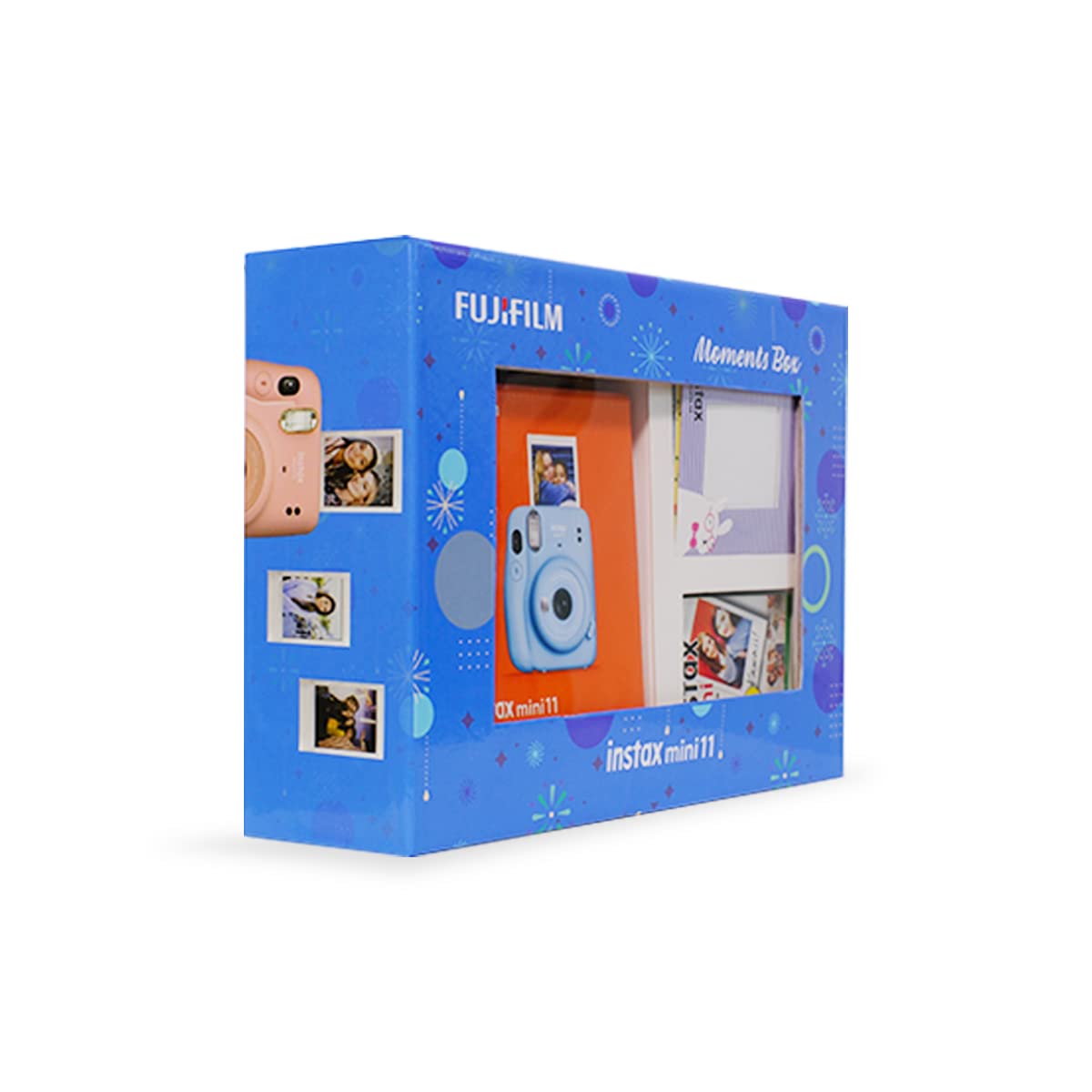 Fujifilm Instax Mini 11 Instant Camera (Ice White) Moments Box with 20 Shots