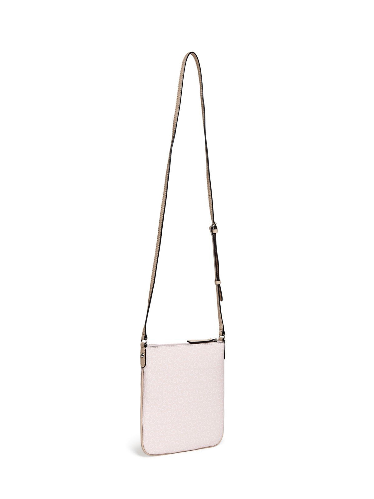 GUESS Factory Women's Nichols Logo Crossbody, Blush, One Size