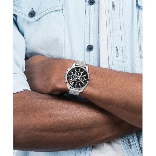 Tommy Hilfiger Mason Silver Steel Men's Multi-Function Watch 1791936