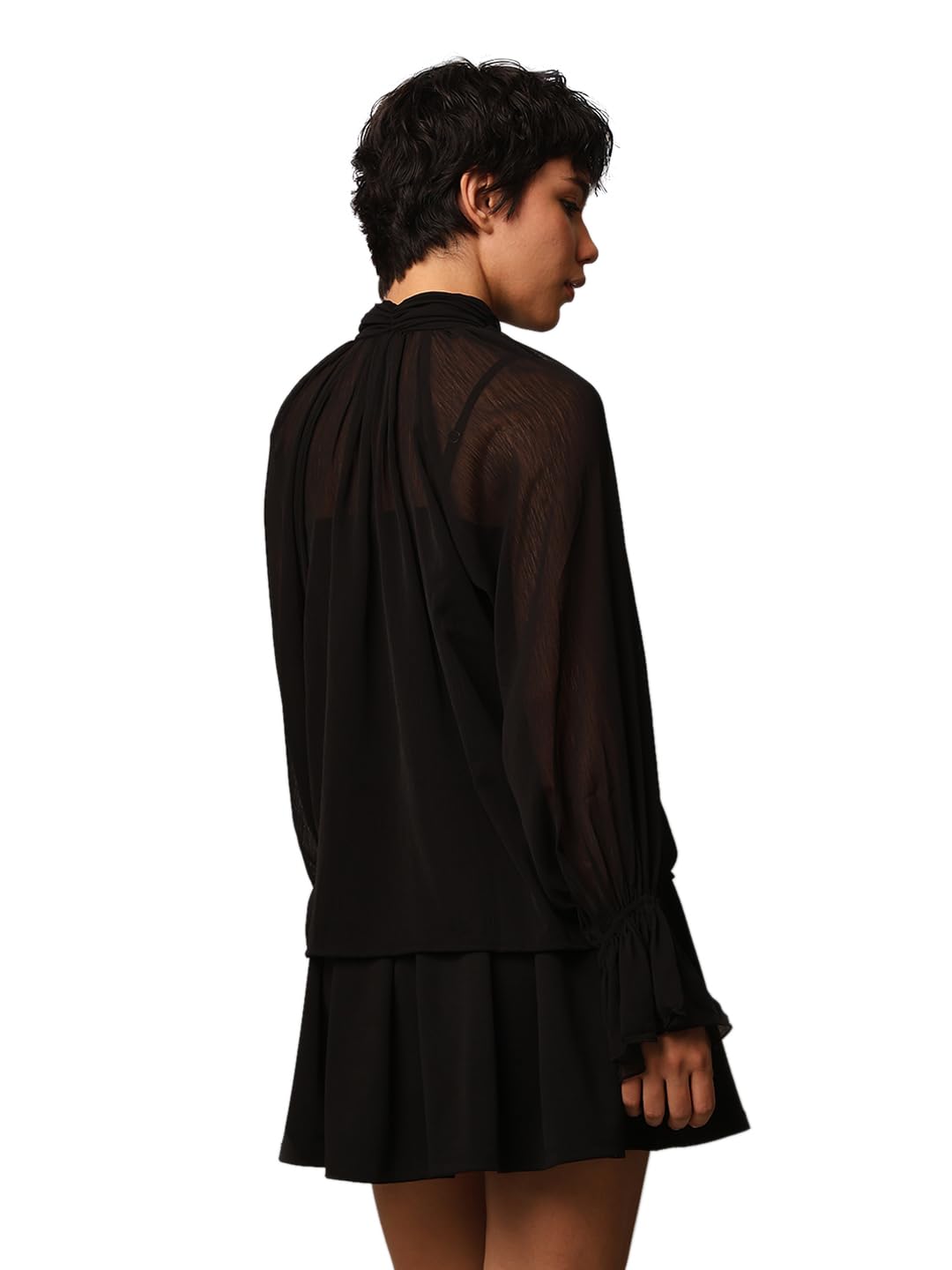 ONLY Women's Regular Fit Black Top