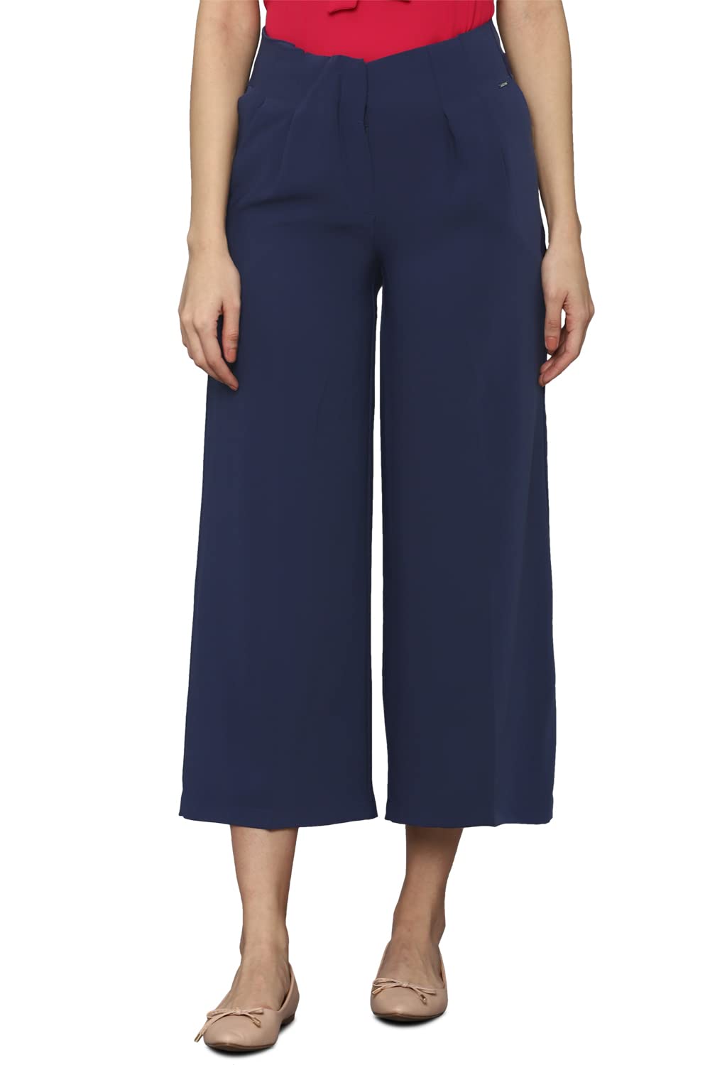 Allen Solly Women's Regular Pants (Navy)