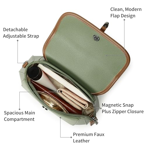 Fastrack Orbit Flap Sling | Faux-Leather Women’s Sling Bag | Spacious Compartment & Detachable Strap for Daily Use