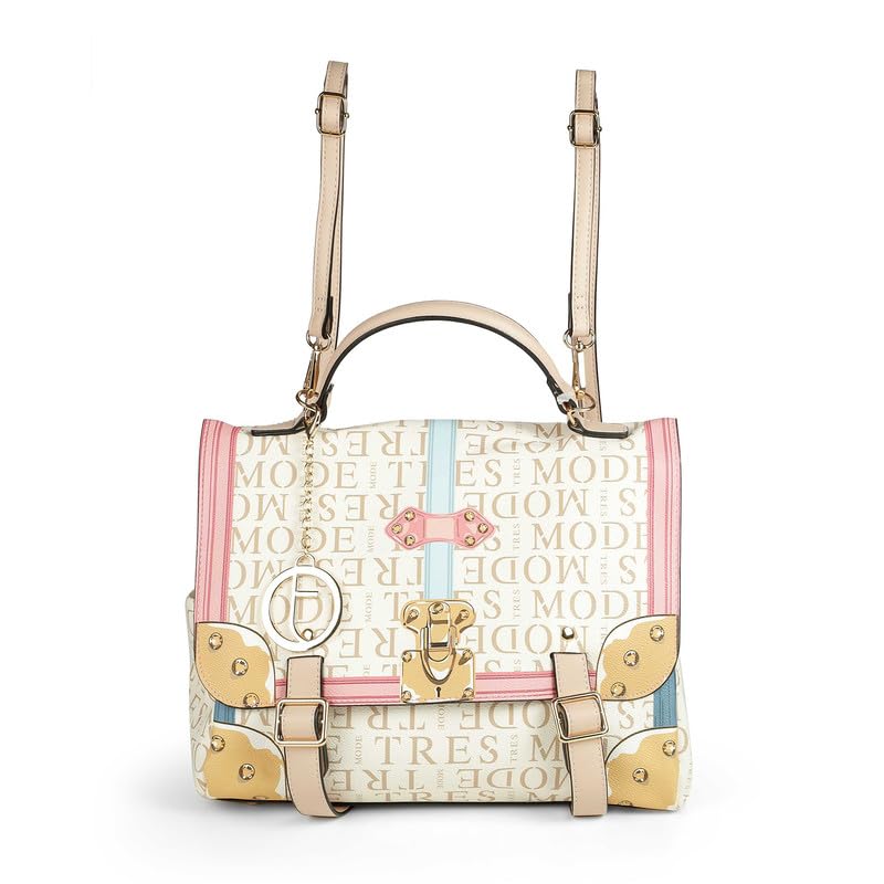 tresmode AVILA Convertible Women's Handbag Cum Backpack in Brown Color