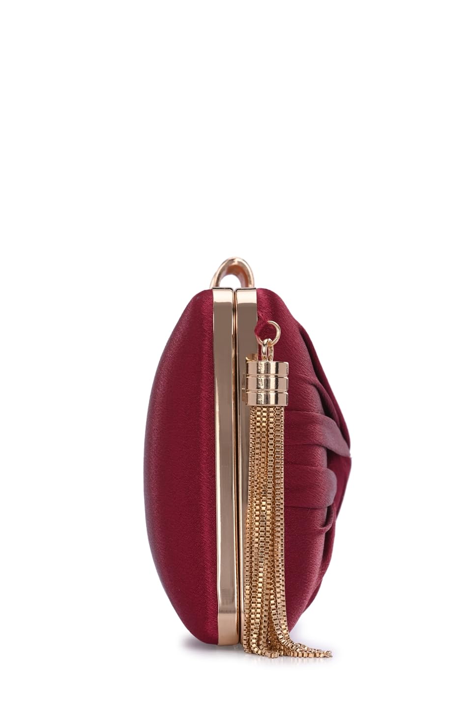 TOOBA Womens Red Handcrafted Beautiful Bling Box Clutch Bag For Ladies