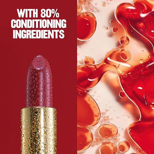 Revlon Super Lustrous Lipstick, High Impact Lipcolor with Moisturizing Creamy Formula, Infused with Vitamin E and Avocado Oil in Plum / Berry, Black Cherry (477)