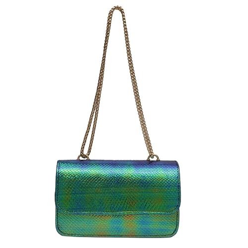 MINI WESST Women's Textured Green Synthetic Leather Sling Bag for Office, College and Party (MWHB099GR)