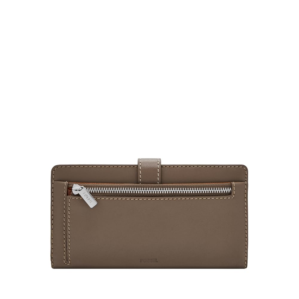Fossil Womens Leather Lennox Gray Wallet SL10036793