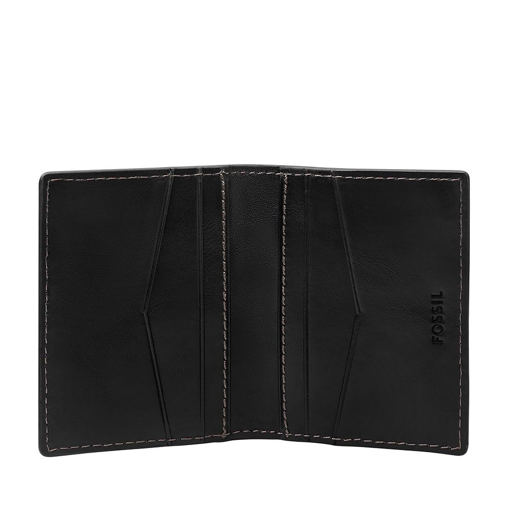 Fossil Men Leather Hayes Black Wallet Ml4646001