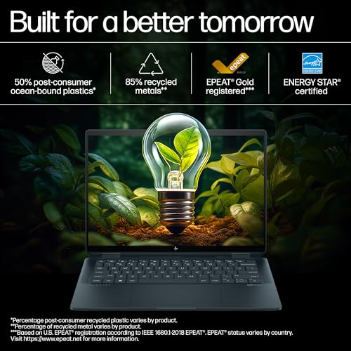 HP Spectre x360, Intel Evo Core Ultra 7 155H, Built-in AI, 14-inch (35.6 cm), 2.8K OLED, 32GB LPDDR5x, 1TB SSD, 120 Hz IMAX, 9MP IR Camera w/Camera Shutter (Win 11, MSO, Blue, 1.34 kg), eu0556TU