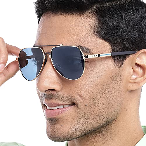 Carlton London Premium Men Aviator Sunglasses With Polarised UV Protected Lens