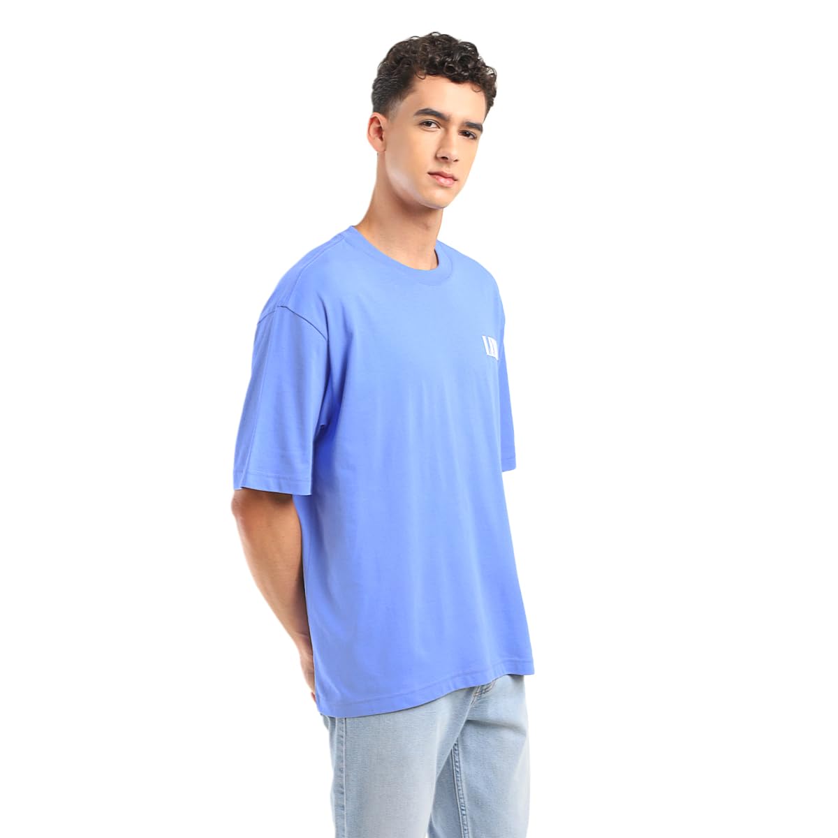 Levi's Men's Solid Loose Fit T-Shirt (A7900-0008_Blue