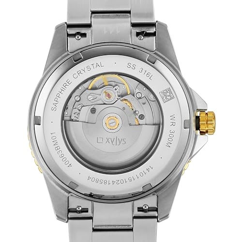 Xylys Xiphias Automatic Analog with Date Black Dial Two Toned Stainless Steel Strap Watch for Men