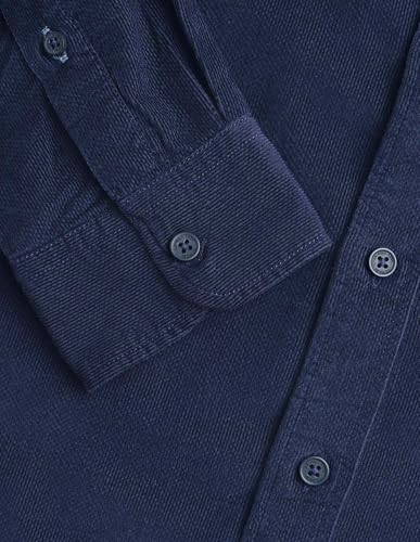 U.S. Polo Assn. Denim Co. Men's Corduroy Regular Fit Shirt (UDSHT1890_Navy_46)