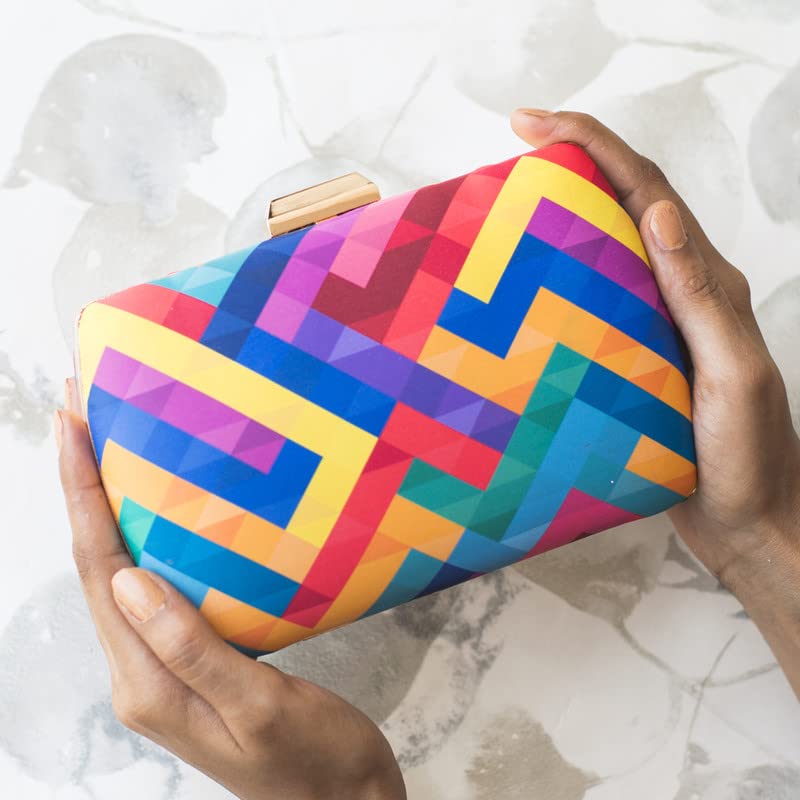 Artklim Bust Of Color Line Clutch