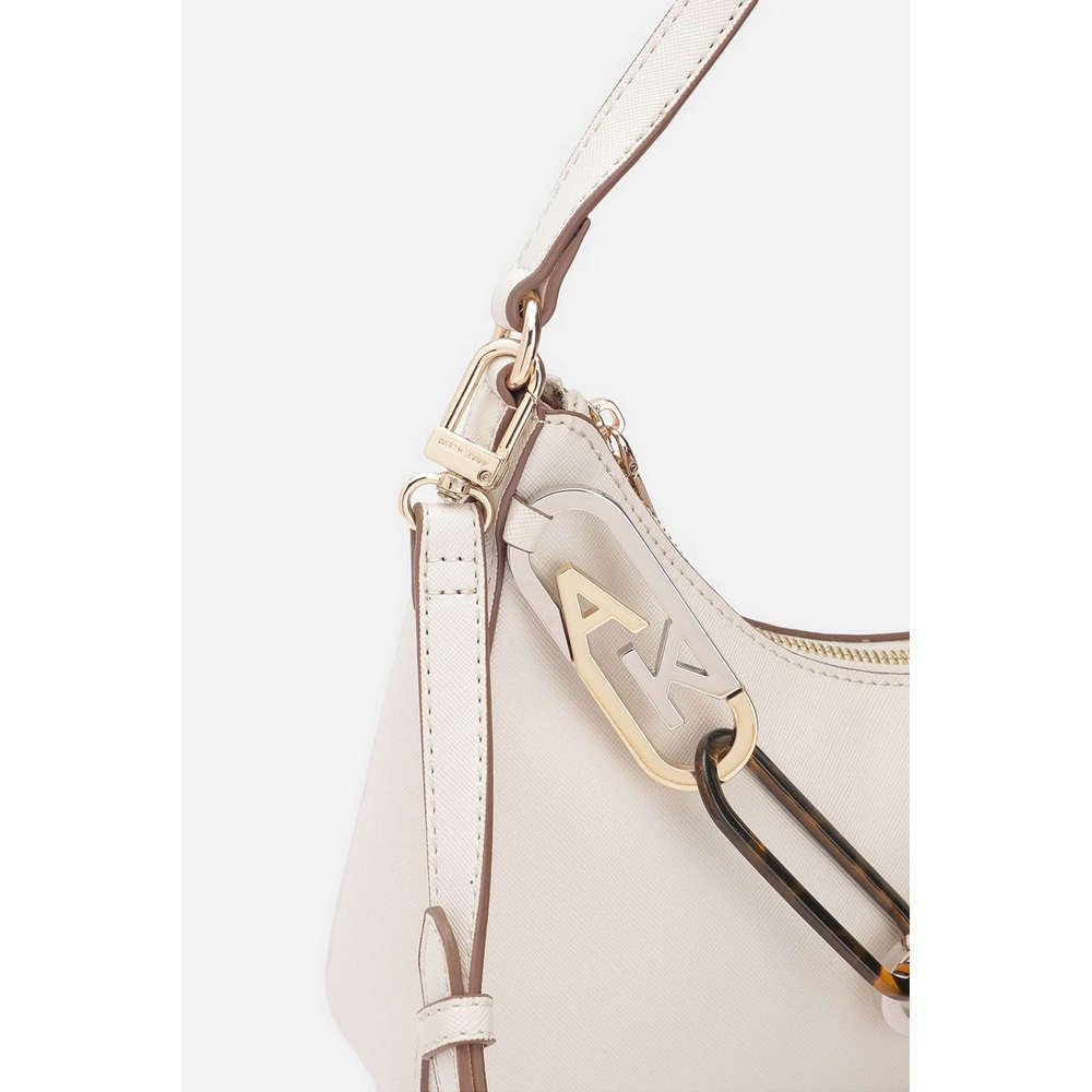 Anne Klein Faux Leather Zipper Closure Women's Shoulder Bag (Grey, XL)