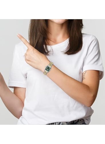 Lee Cooper Quartz Green Square Dial Women's Watch - LC08201.270