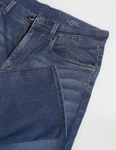 U.S. POLO ASSN. Men's Slim Straight fit Modal Jeans (UDJEN0757_Blue_36)