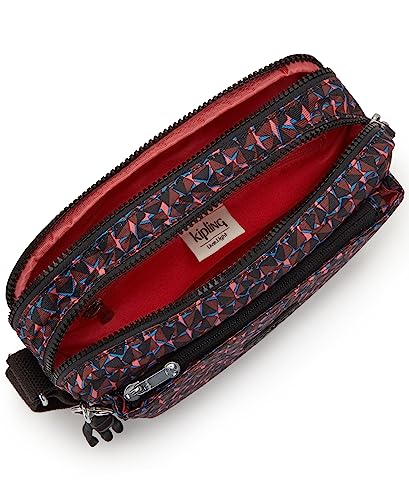 Kipling Women's Abanu M Handbag Happy Squares Print, Happy Squares Print, 9.5'' x 6.75'' x 3.5''