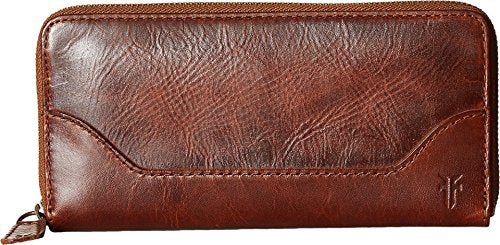 Frye Women's Melissa Zip Wallet, Cognac, One Size