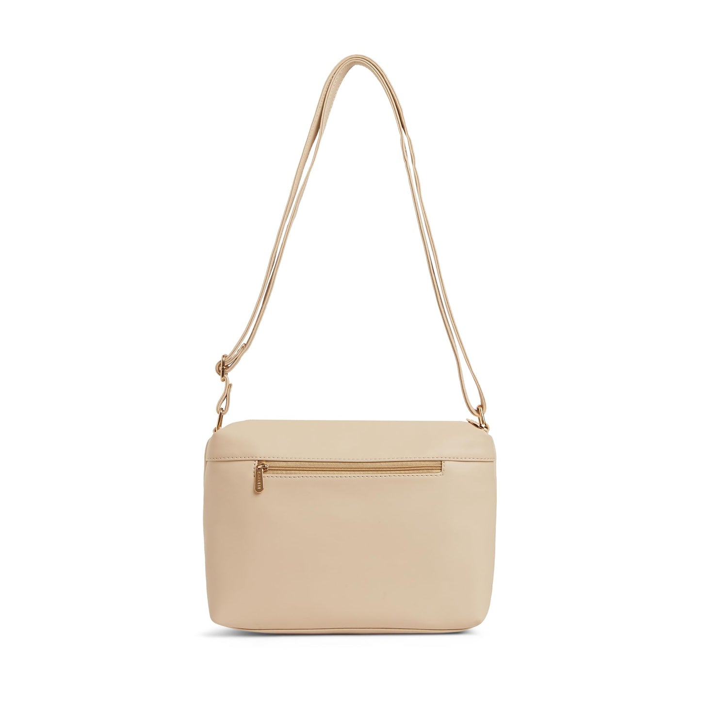 Caprese N Westwood Small Solid Crossbody Bag for Women, Stylish Sling Bag with Adjustable Strap, Trendy Spacious Crossbody Sling Bag for Girls (Beige)
