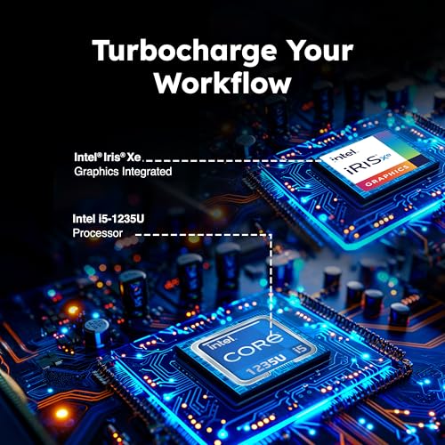 Ultimus APEX5 Laptop Intel core i5 12th Gen 1235U Laptop 8GB RAM 512GB SSD Expandable~1TB FHD IPS 14.1 Win 11 Home ‎DDR4 SDRAM 3xUSB ‎SD Card Slot Iris Xe Graphics MS Office 365 (Trial) Silver