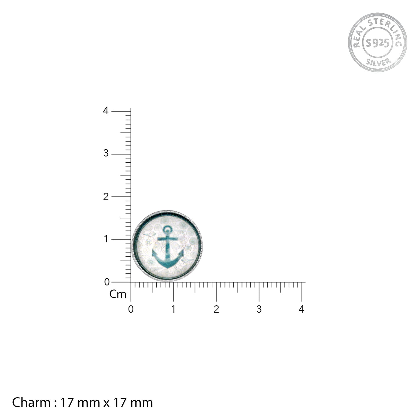 GIVA 925 Silver Anchor Cufflinks For Him