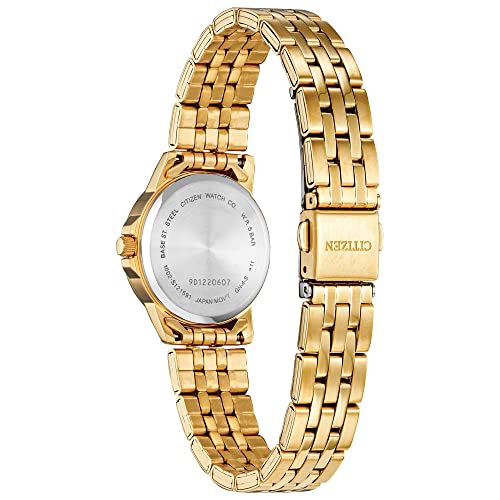 Citizen Women's Quartz Stainless Steel Strap, Gold, 14 Casual Watch (Model: EQ0603-59F)
