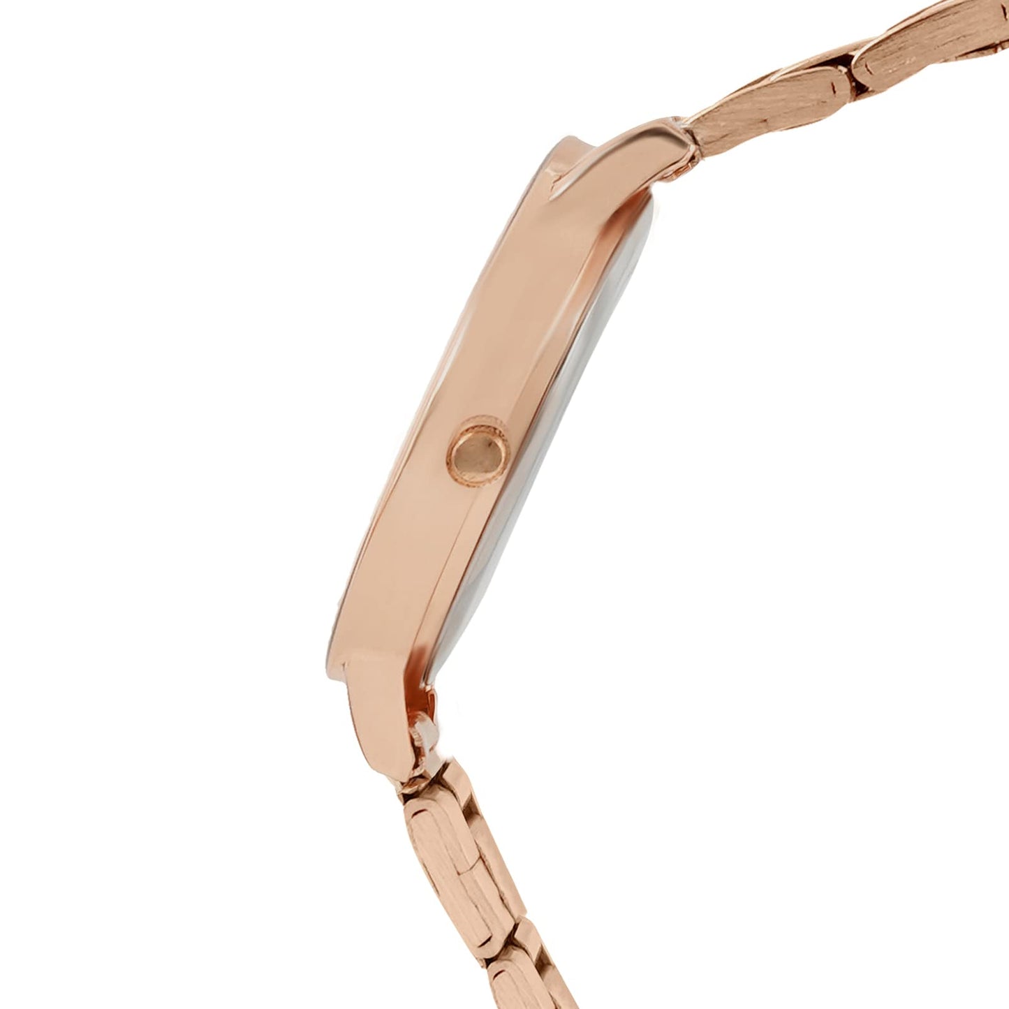 Joker & Witch Midnight Black Dial Rose Gold Stainless Steel Analogue Watch for Women