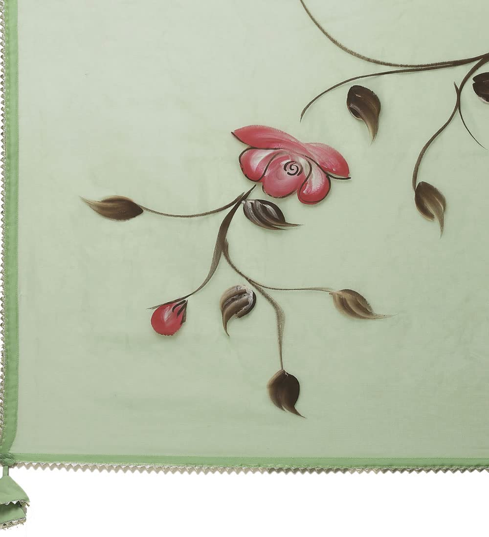 Divena Women's Cotton Anarkali Kurta Pant Set With Dupatta (DK0748-5XL_Green_5XL)