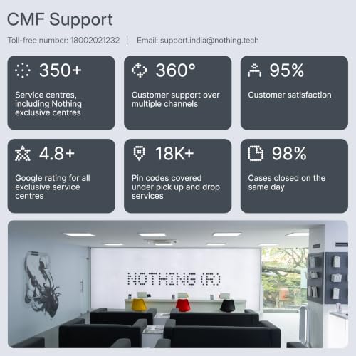 CMF by Nothing Buds 2 Plus with 50dB Hybrid ANC| Hi-Res + LDAC| Spatial Audio| 6HD Mic| 61.5Hrs Bluetooth in Ear Headset (Blue, in the Ear)