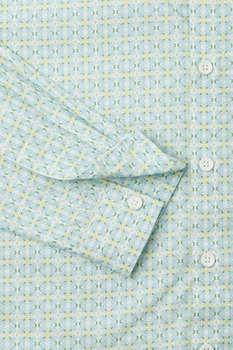 Allen Solly Boys Light Blue Print Casual Shirt