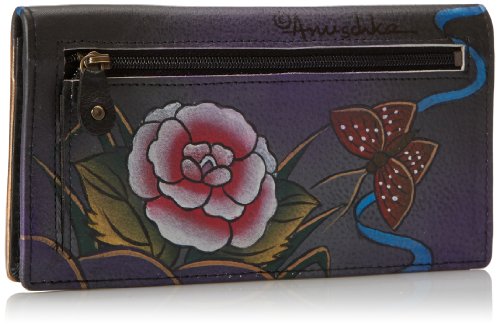Anuschka 1078 Bifold,Antique Rose Pewter,One Size