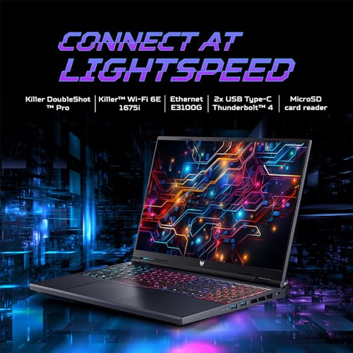 acer Predator Helios Neo 16 Gaming Laptop 14th Gen Intel Core i7 Processor (Windows 11 Home/16 GB/1 TB SSD/NVIDIA GeForce RTX 4050) PHN16-72 with 40.64 cm (16") WUXGA Display
