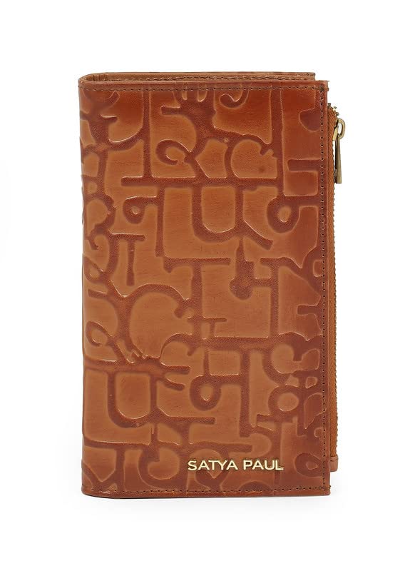 Satya Paul Brown Medium Leather Wallet for Women