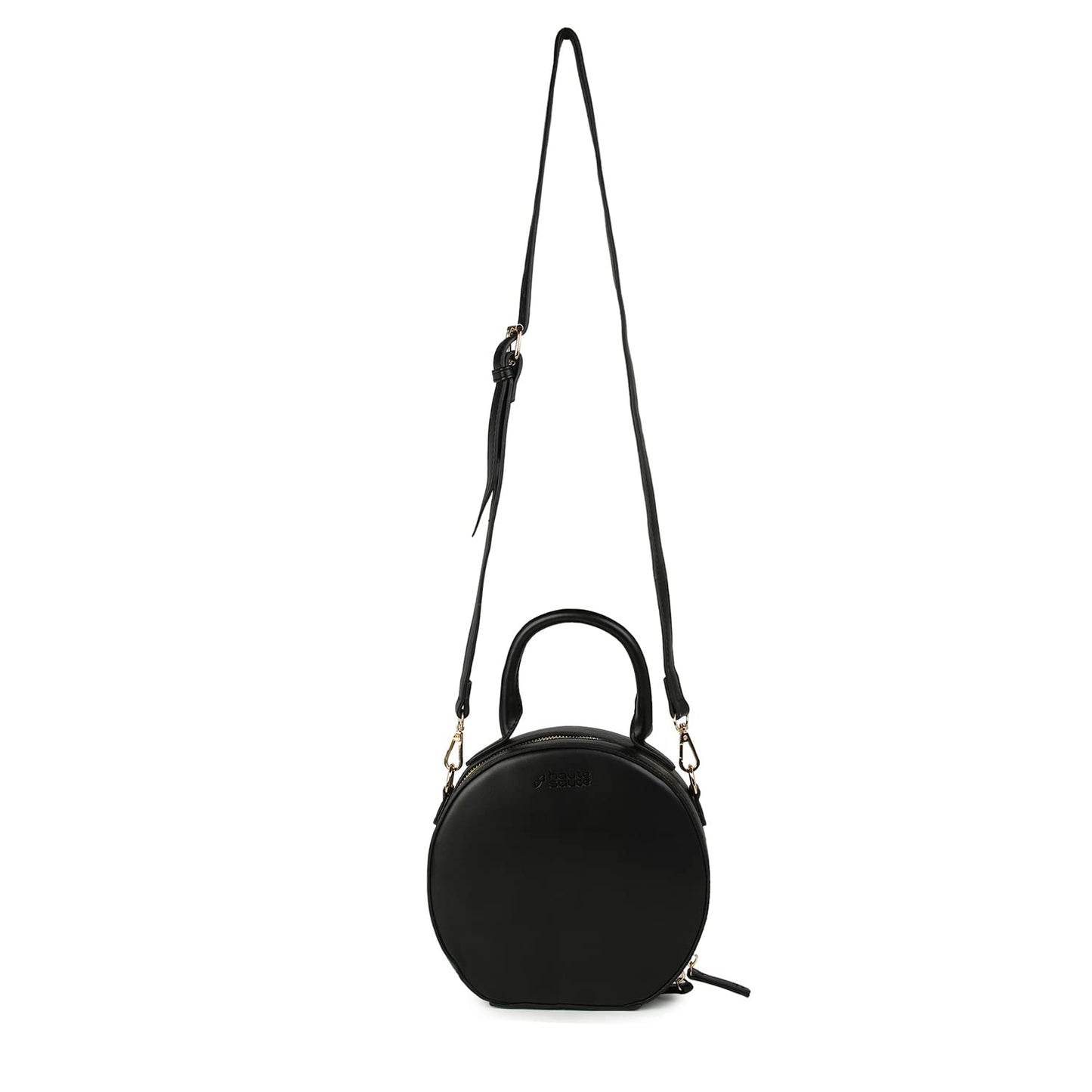 Haute Sauce Women black round structured bag (HSHB1288)