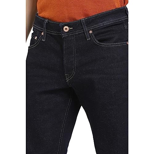 Jack & Jones Men's Cotton Blend Regular Fit Blue Jeans_28