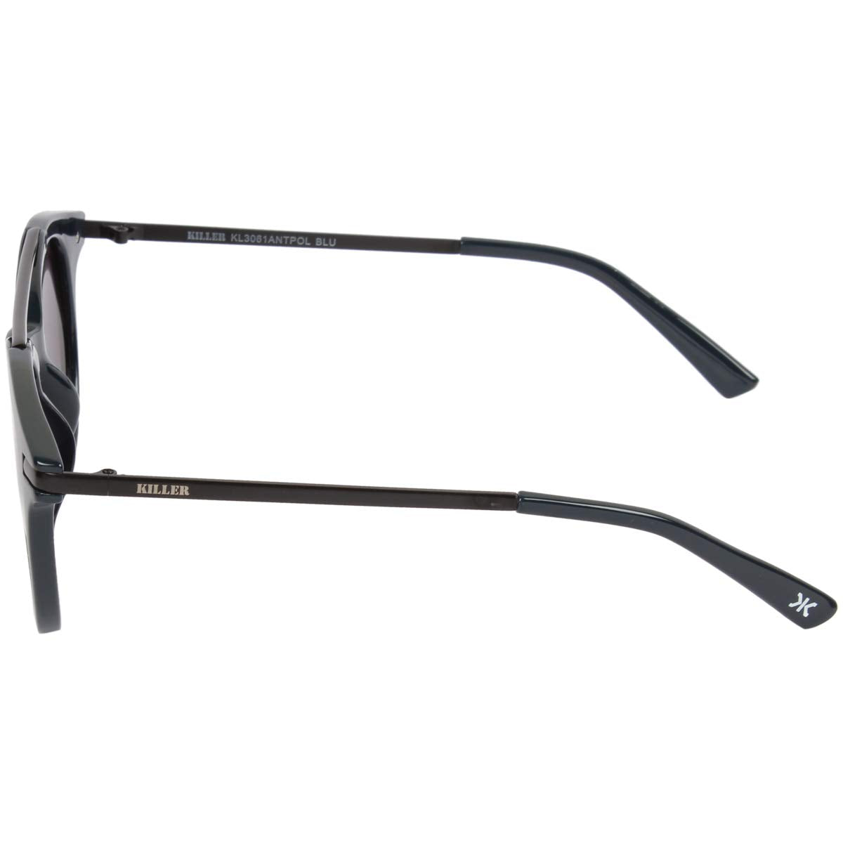 Killer Women's Polarised Round Full Rim Sunglasses (Blue) (Lens Color - Grey) (Lens Size - 47 * 21 * 135 MM) (Pack Of 1) (KLN3061ANT BLU)